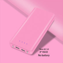 Load image into Gallery viewer, QC 3.0 Fast Charging USB Power Bank Battery Charger Box LED Digital Display Light 8x 18650 Battery Charger Box for Huawei Iphone